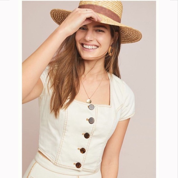 Anthropologie Tops - Anthropologie Parkland Button-Front Denim Top NWT